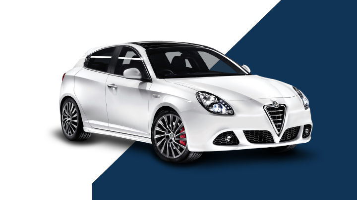White Alfa Romeo Giulietta