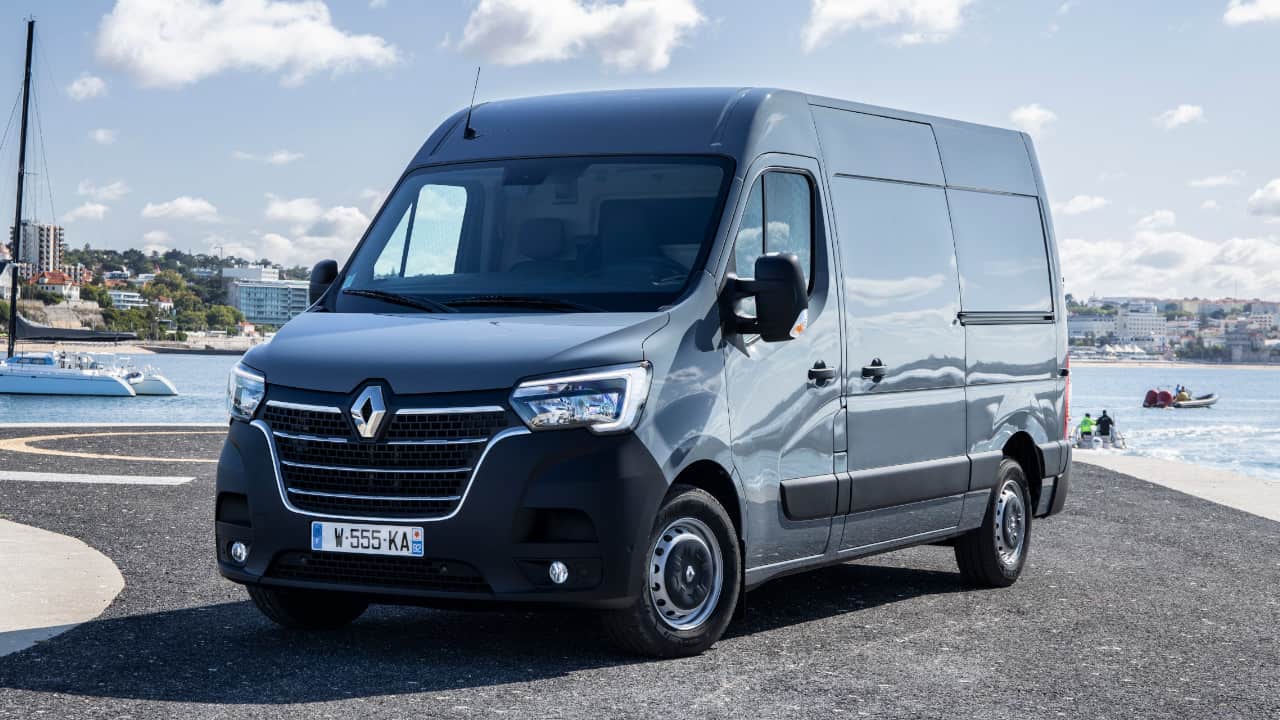 Blue Renault Master Exterior Front Static