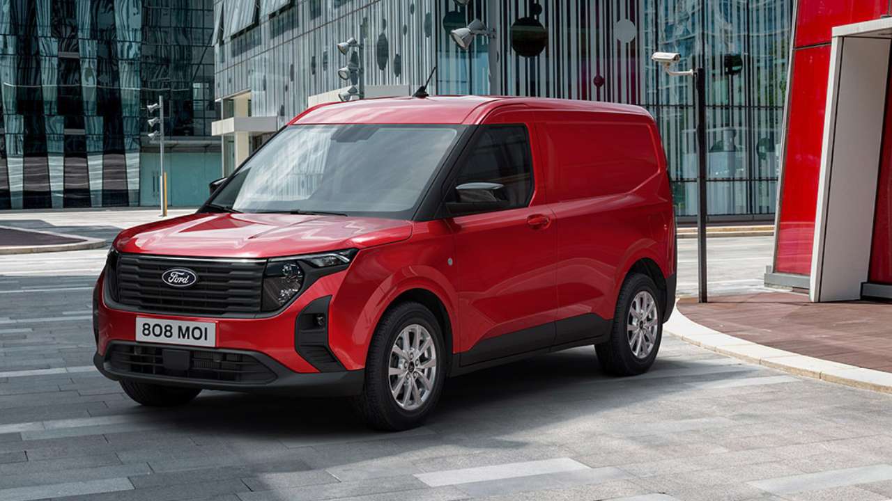 Red Ford Transit