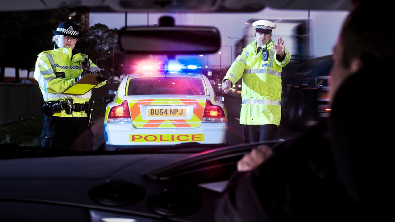 Police Pulling Car Over