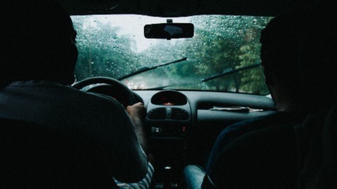 Rainy Windscreen From Inside Car