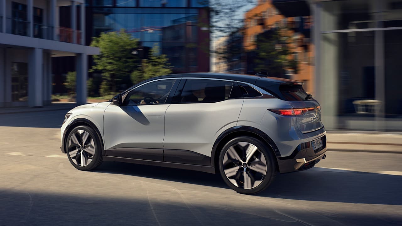 Silver Renault SUV Driving