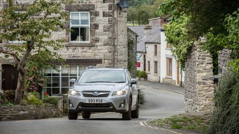 Silver Subaru XV