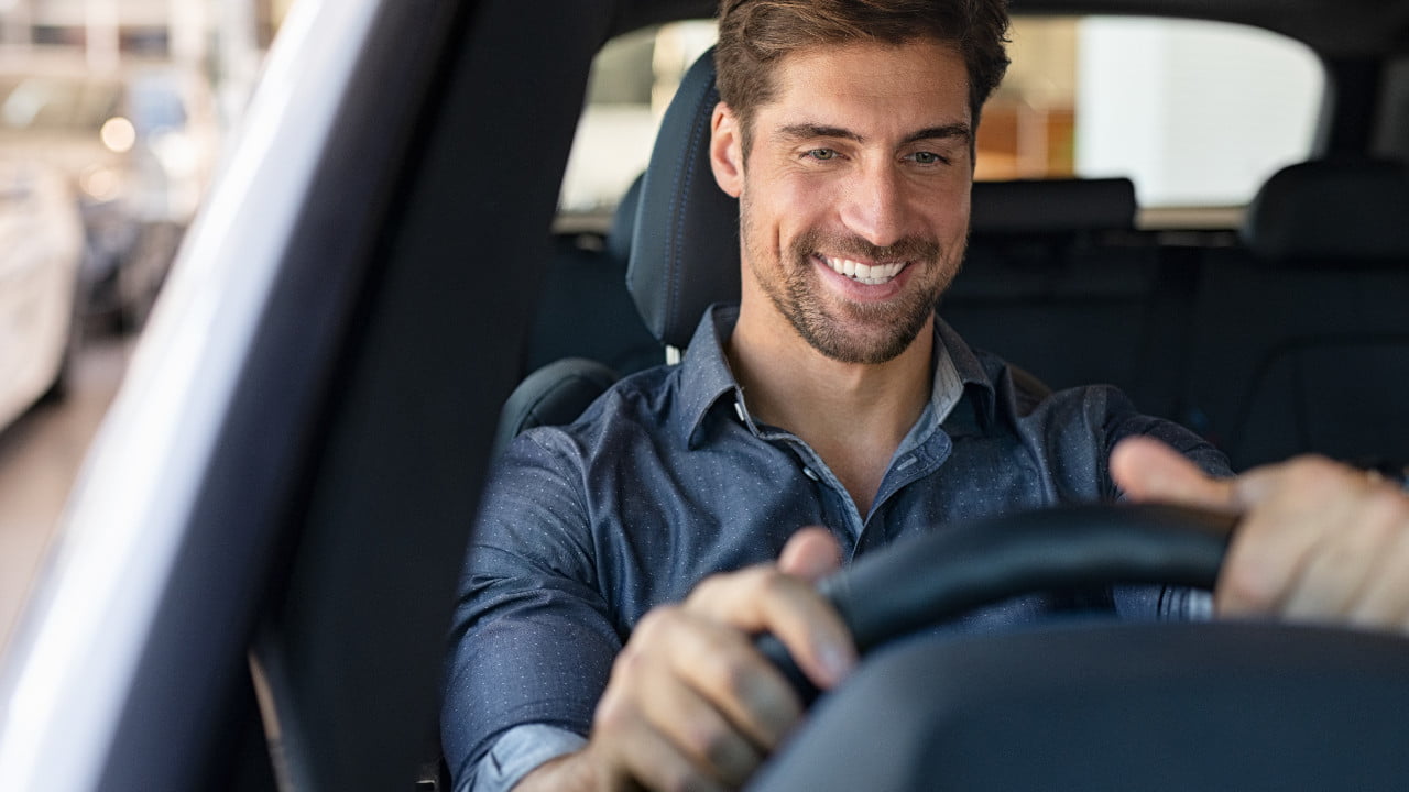Man Driving Car