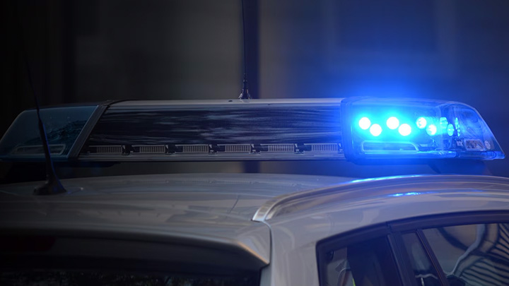 Blue Lights On Car