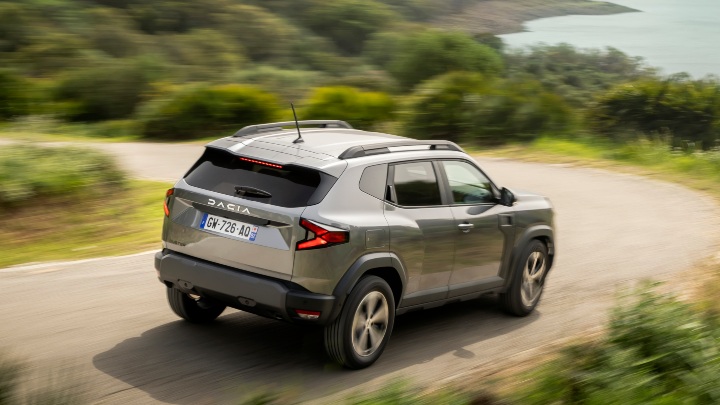 Dacia Duster Exterior Rear Driving Coastal Road