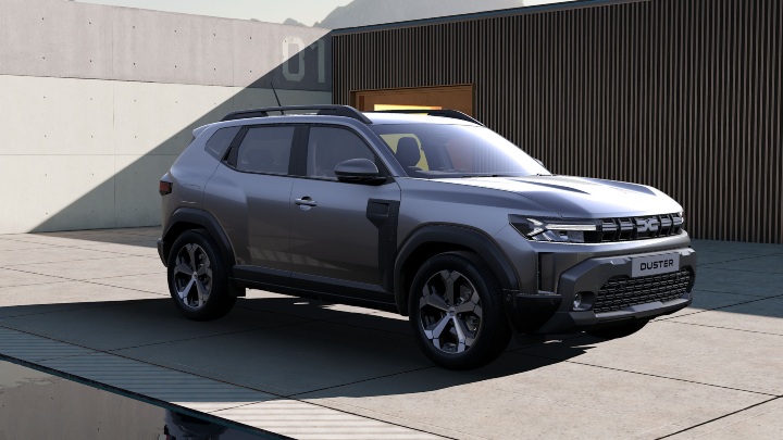 Silver Dacia Duster Journey Exterior Front Static