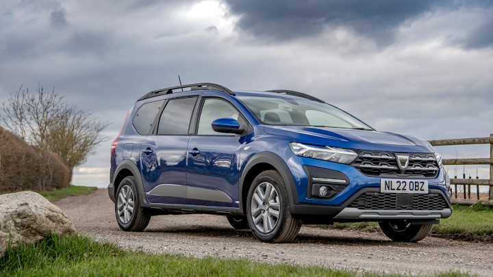 Blue Dacia Jogger Exterior Front Static