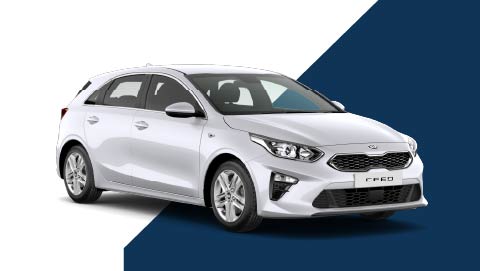 White Kia Ceed