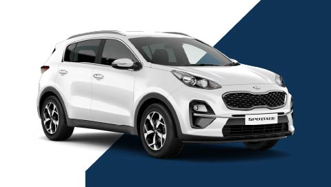 White Kia Sportage