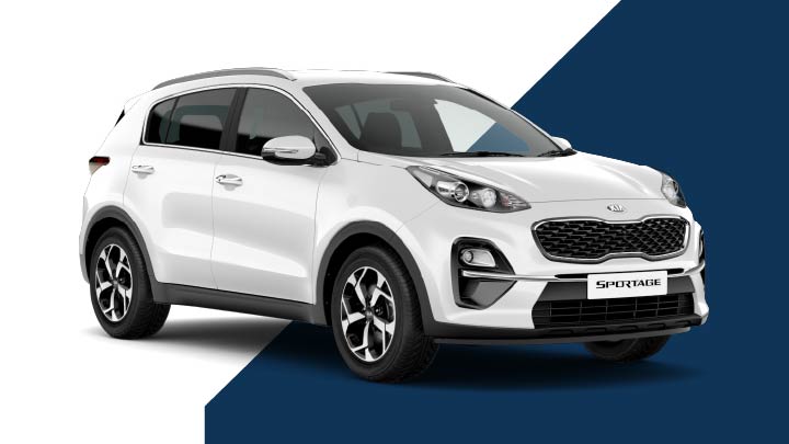 White Kia Sportage