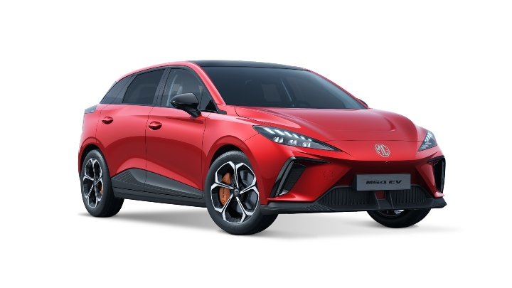 Red MG4 EV XPOWER Exterior Front Studio