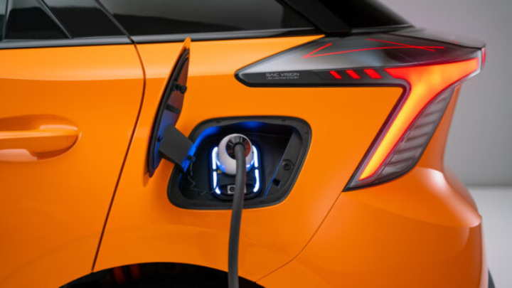MG4 EV Charging Port Close Up