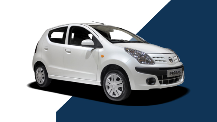 white nissan pixo