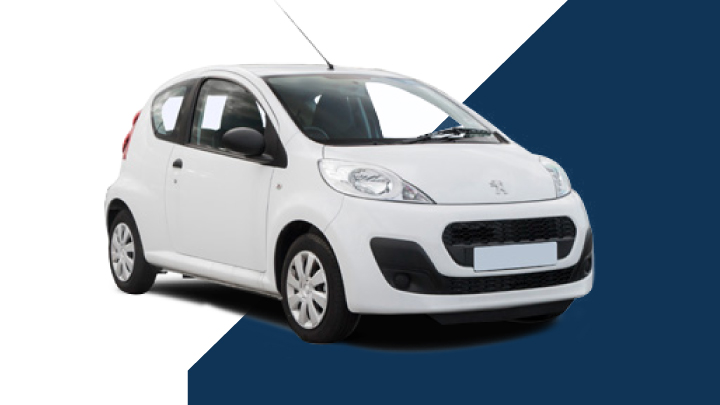 white peugeot 107