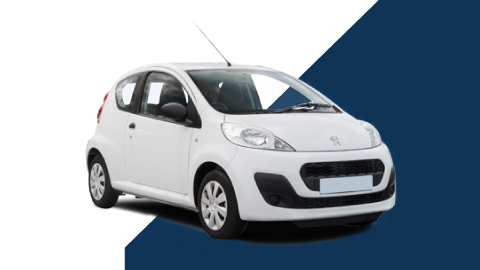 white peugeot 107