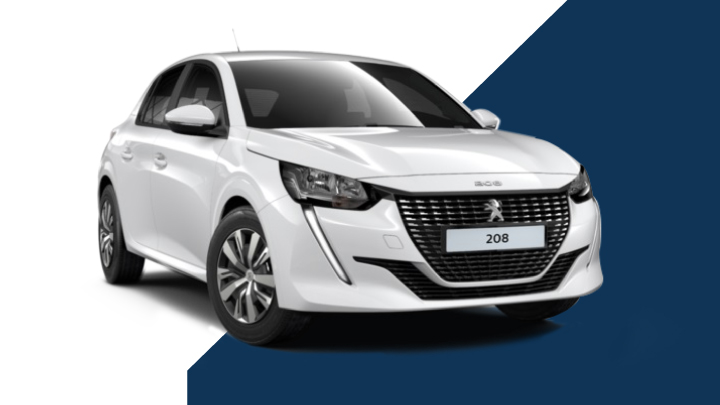 white peugeot 208