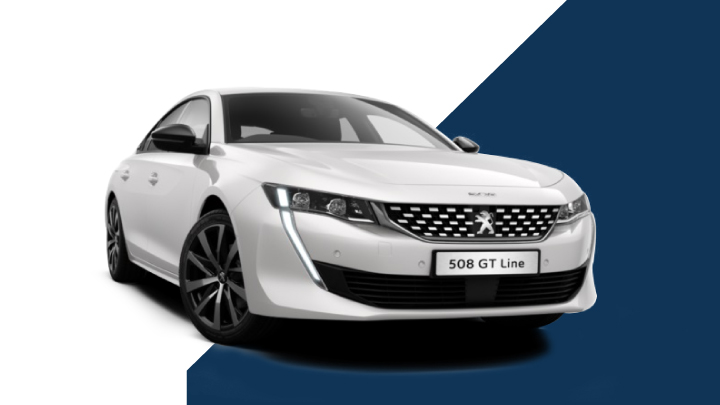 white peugeot 508