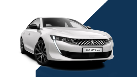 white peugeot 508