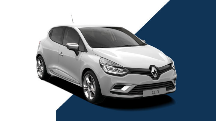 white renault clio