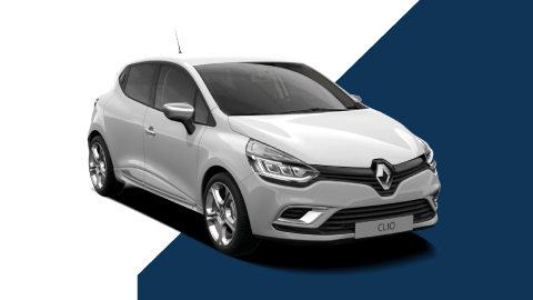 white renault clio