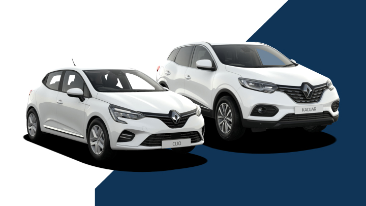 white renault cares