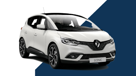white renault scenic