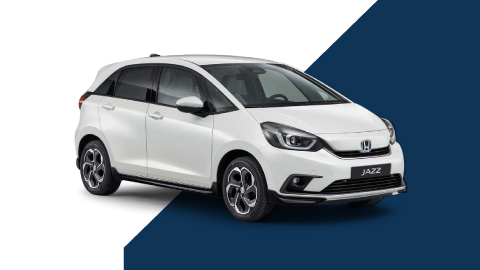 White Honda Jazz