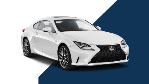 White Lexus RC