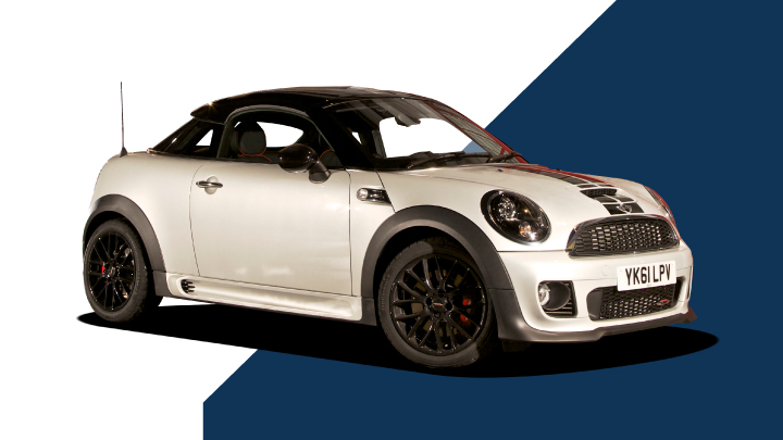 White MINI Coupe