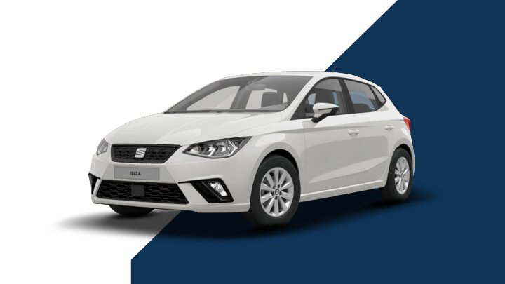 White SEAT Ibiza