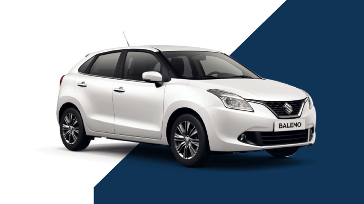 White Suzuki Baleno