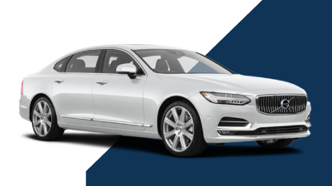 White Volvo S90