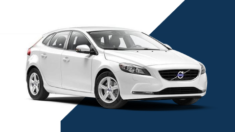White Volvo V40