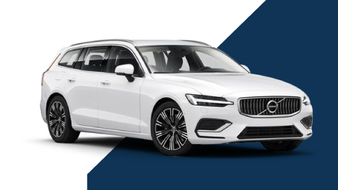 White Volvo V60