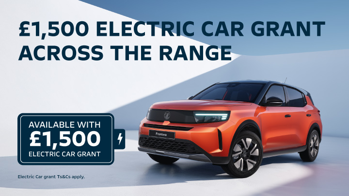 Hot Red Vauxhall Frontera With Electric Car Grant Copy
